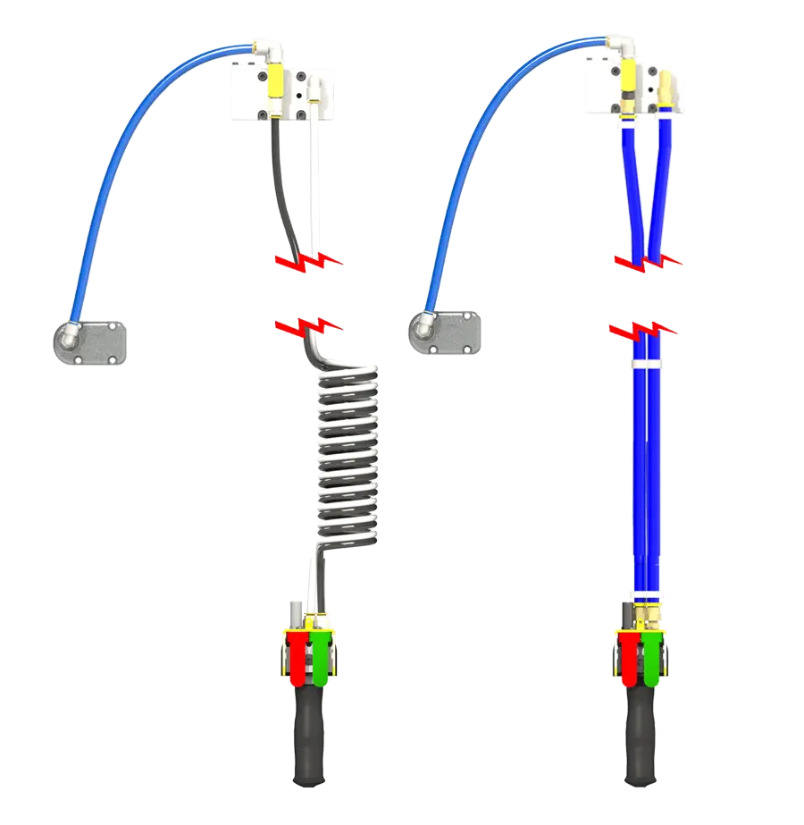 Knight Global Tandem Up/Down Pendant Control, Coiled Hose - KG BCS2326 Knight Global