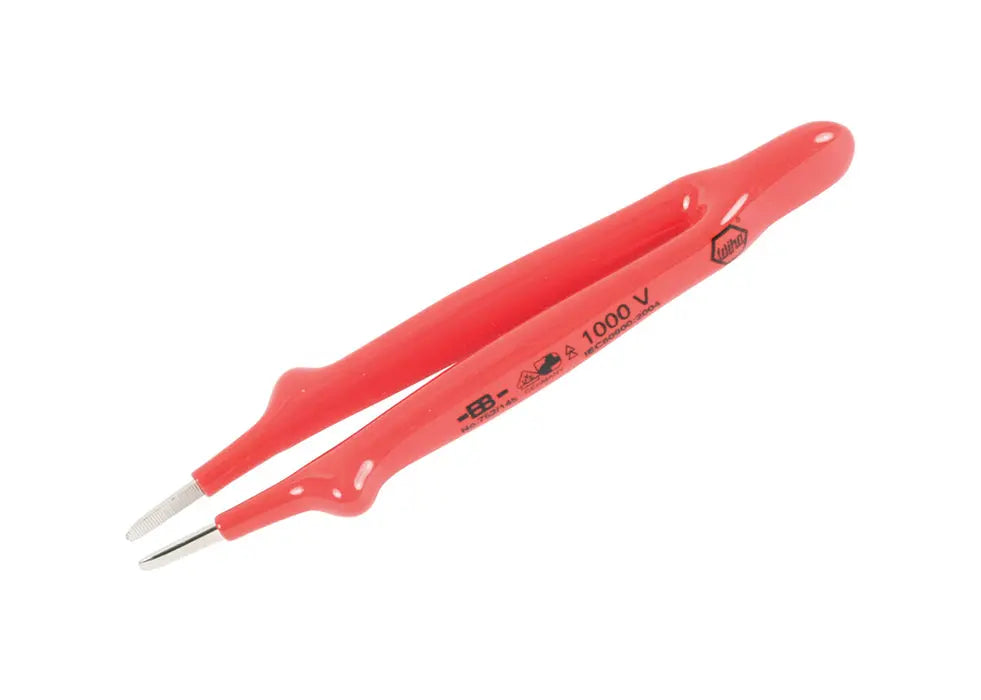 Wiha 75215, Insulated Tweezers Straight Blunt 6" Oal Wiha