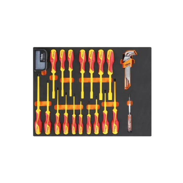Beta Tools 1/4 in and 1/2 in Socket and Plier with EVA Foam Tray - BT 024504274 