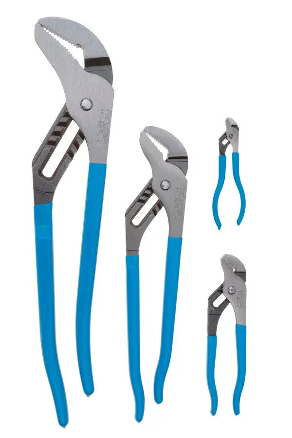 Channellock Set of 4 Pro's Choice Tongue and Groove Pliers - CL PC-1 Plier Set Channellock