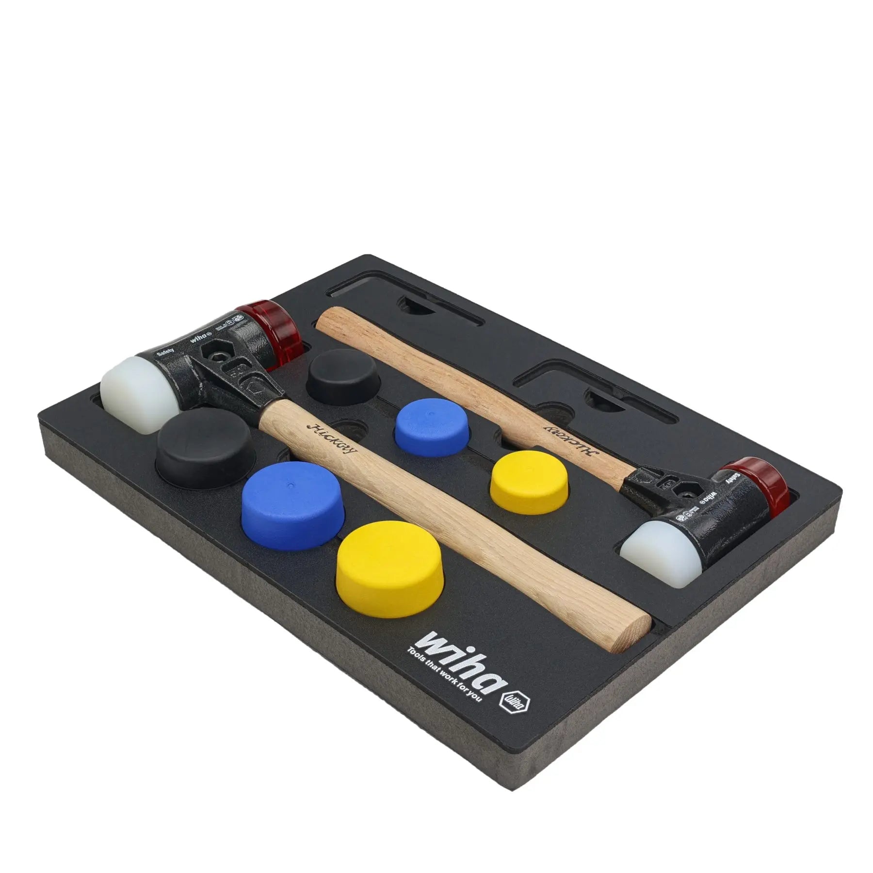 Wiha Set of 14 Split Head Mallet with Tray - WI 83270 Wiha