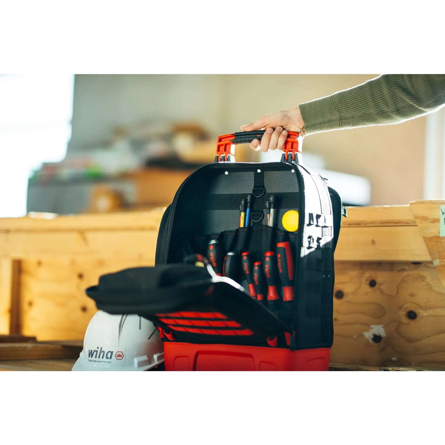 Wiha Set of 15 Industrial MRO Tool Kit with Heavy Duty Backpack - WI 91875 Wiha