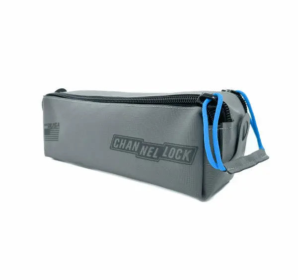 Channellock Grey Fused Cordura Premium Dual Zip Pouch with Laserlock Fabric - CL ZPS2G Zip Pouch Channellock