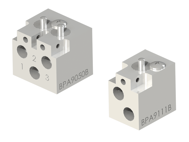 Knight Global Pneumatic Control Handle, (3) Thumb Levers, (1) 1-Button, 3-Way Valves - KG BPA9430 Knight Global
