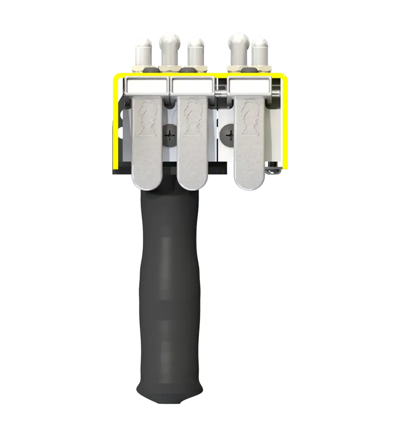 Knight Global Pneumatic Control Handle, (3) Thumb Levers, (1) 2-Button - KG BPA9140 Knight Global