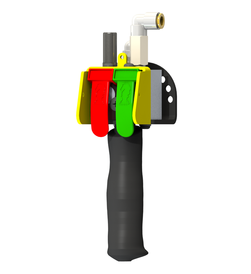 Knight Global Pneumatic Control Handle, (2) Thumb Levers, (1) 2-Button, 2-Way Valves - KG BPA9300