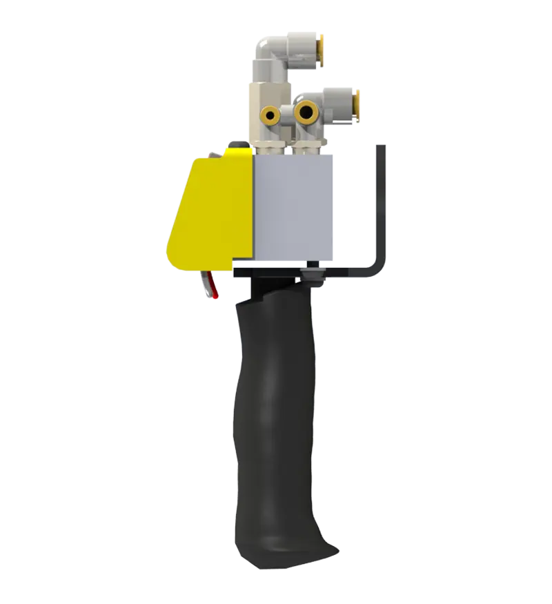 Knight Global Pneumatic Control Handle, (4) Thumb Levers, (1) 2-Button, 3-Way Valves - KG BPA9310 Knight Global