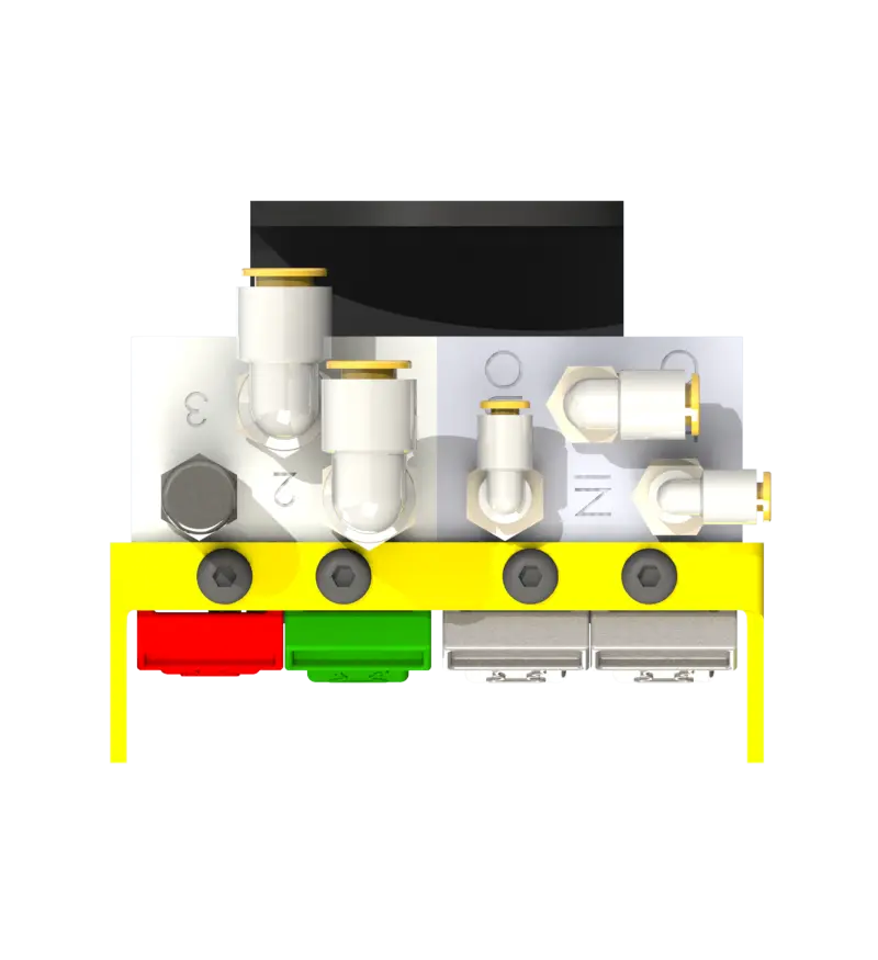 Knight Global Pneumatic Control Handle, (4) Thumb Levers, (1) 2-Button, 3-Way Valves - KG BPA9310 Knight Global