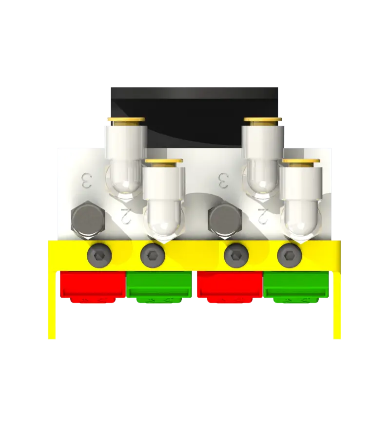 Knight Global Pneumatic Control Handle, (4) Thumb Levers, (2) 2-Button, 2-Way Valves - KG BPA9330 Knight Global