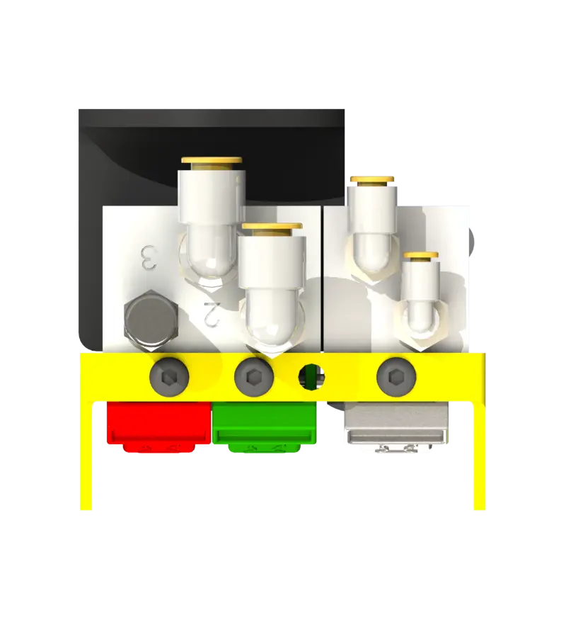 Knight Global Pneumatic Control Handle, (3) Thumb Levers, (1) 2-Button, 2-Way Valves - KG BPA9340 Knight Global