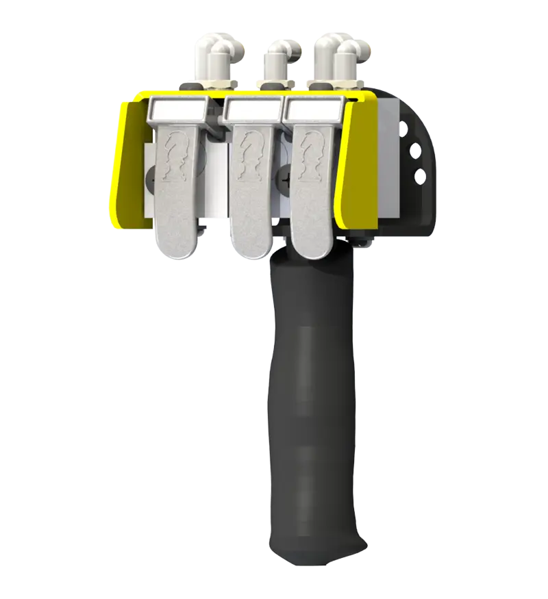 Knight Global Pneumatic Control Handle, (3) Thumb Levers, (1) 1-Button - KG BPA9410 Knight Global