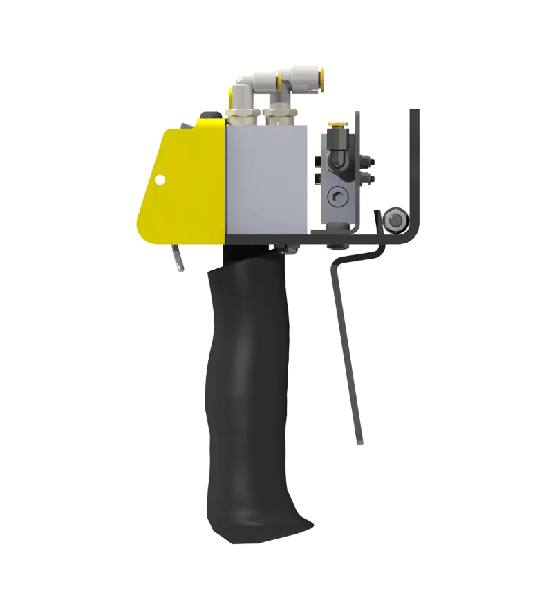 Knight Global Pneumatic Control Handle with Pneumatic Trigger, (2) Thumb Levers, (1) 2-Button - KG BPTA9100 Knight Global