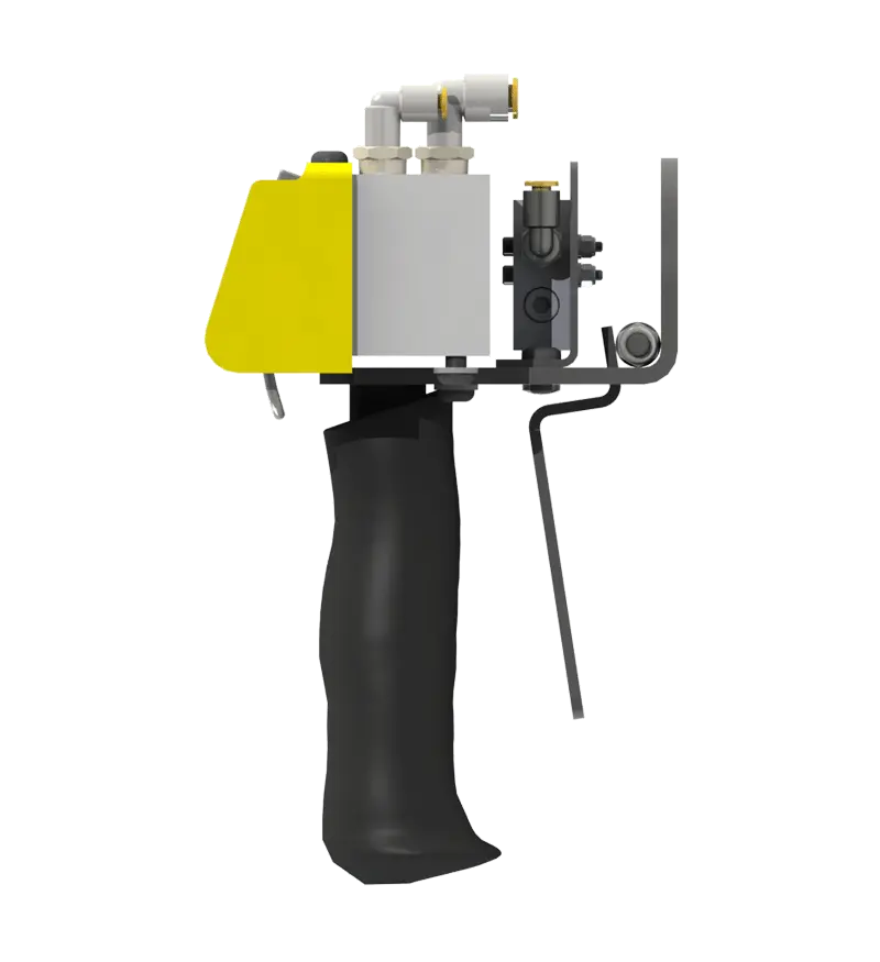 Knight Global Pneumatic Control Handle with Pneumatic Trigger, (3) Thumb Levers, (1) 2-Button - KG BPTA9140 Knight Global