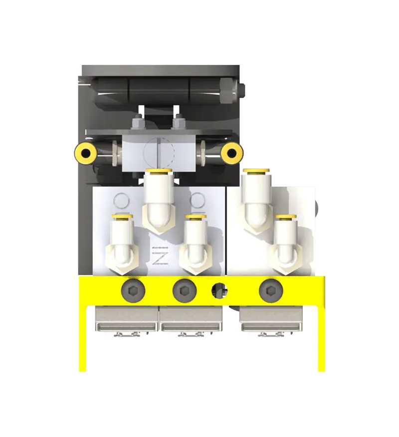 Knight Global Pneumatic Control Handle with Pneumatic Trigger, (3) Thumb Levers, (1) 2-Button - KG BPTA9140 Knight Global