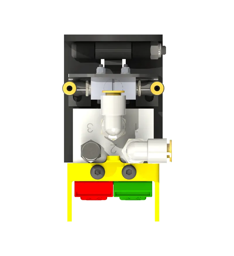 Knight Global Pneumatic Control Handle with Pneumatic Trigger, (2) Thumb Levers, (1) 2-Button, 2-Way Valves - KG BPTA9300 Knight Global
