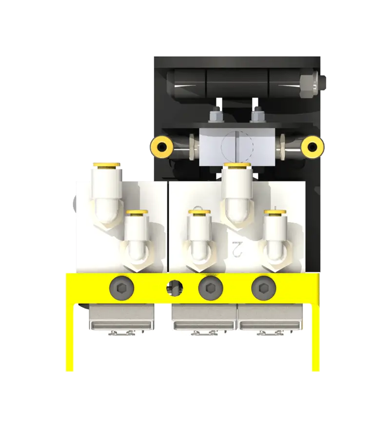 Knight Global Pneumatic Control Handle with Pneumatic Trigger, (3) Thumb Levers, (1) 2-Button, (1) 4-Way Valves - KG BPTA9410 Knight Global