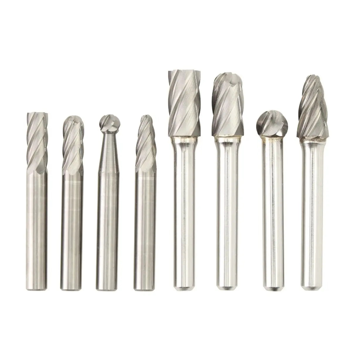 KnKut Set of 8 Aluma Cut Carbide Burr with 1/4 in Shanks - 8KK14BS-ALM KnKut