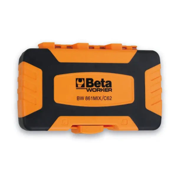 Beta Tools (Article# BW 861MIX/C62) Set of 60 Bits and 2 Accessories with Pocket-Size Case - BT 008616962 