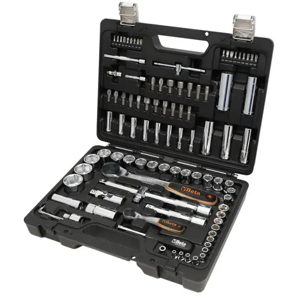 Beta Tools (Article# BW 903E/C98) Set of 45 Hexagon Sockets, 35 Bits, 4 Offset Hexagon Key Wrenches and 14 Accessories Assortment Tools with Plastic Case - BT 009036198 