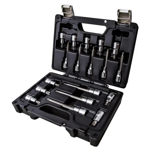Beta Tools (Article# BW 923E-TX/C18) Set of 18 Sockets Drivers Assortment Tools for Torx Head Screws with Plastic Case - BT 009236018 