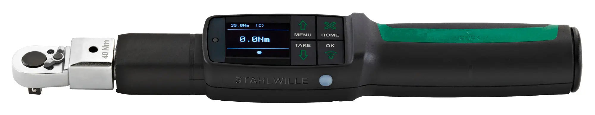 Stahlwille MANOSKOP Electromechanical Angle Torque Wrench with Insert Ratchet, 4 - 40 Nm - ST 96501004 Stahlwille