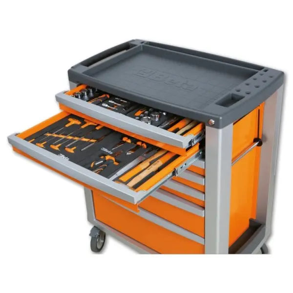 Beta Tools (Article# C39-6/G) Mobile Roller Cabinet with 6 Drawers - Gray - BT 39000032 Beta Tools