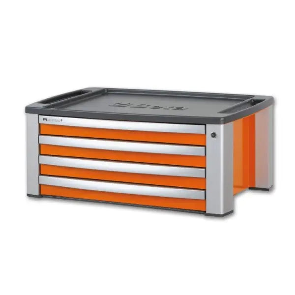Beta Tools (Article# C39T-O) Portable Tool Chest with 4 Drawers - Orange - BT 39000101 Beta Tools