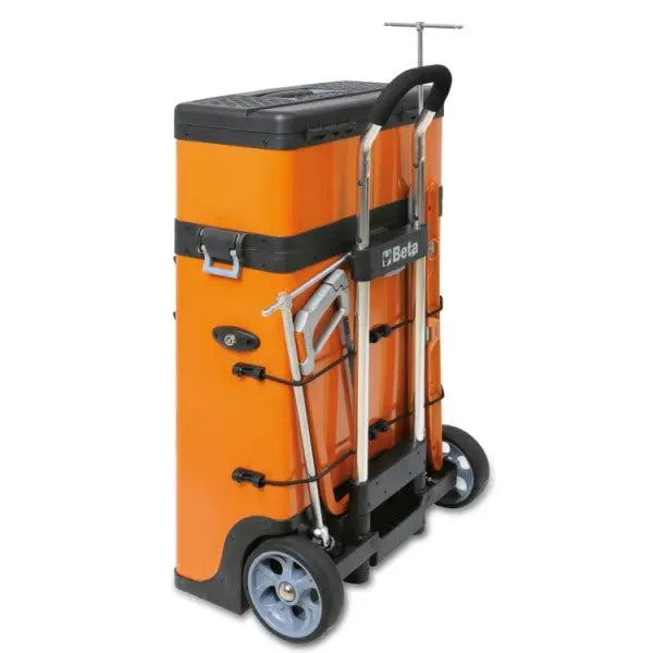 Beta Tools (Article# C41H-O) Two-Module Rolling Tool Chest - Orange - BT 41000002 Beta Tools
