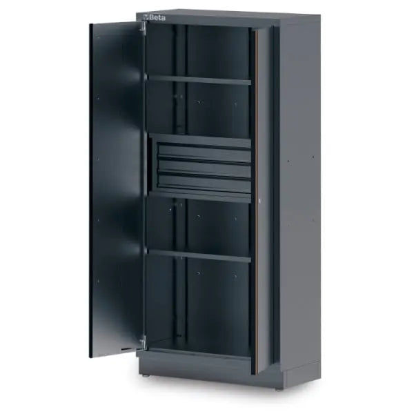 Beta Tools (Article# C45PRO 2.0 AS2/3C) 3-Drawers and Bracket Sheet Metal Two-Door Tool Cabinet for Workshop Equipment Combination C45PRO 2.0 - BT 045000482 