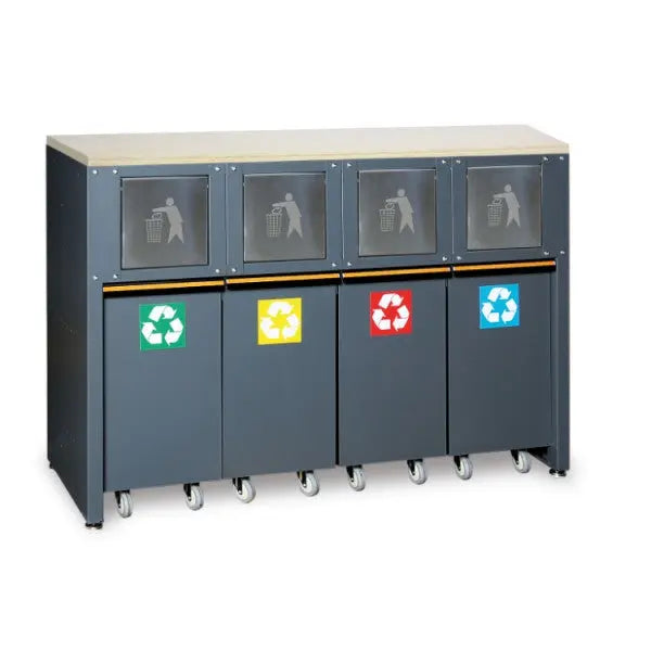 Beta Tools (Article# C45PRO 2.0 RD/W) Fixed Sorted Waste Collection Module for Workshop Equipment Combination C45PRO 2.0 - BT 045002240 