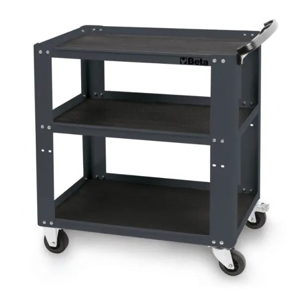 Beta Tools (Article# C51 G) C51-G Easy Trolley 3-Shelf Shop Cart - Gray - BT 51000002 Beta Tools