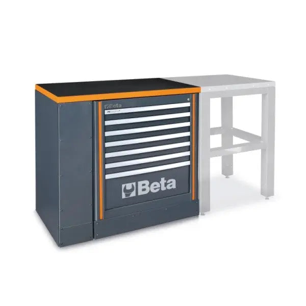 Beta Tools (Article# C55BO/1) Tool Cabinet with Workbench - Orange - BT 55000090 Beta Tools