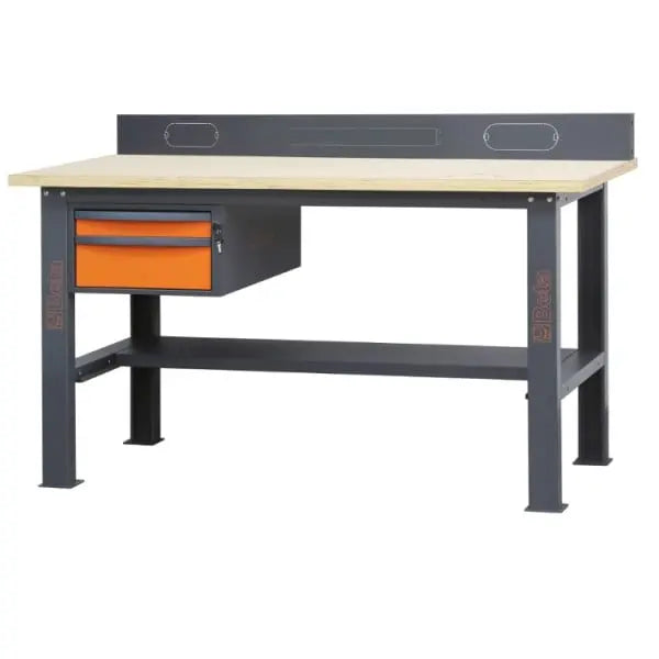 Beta Tools (Article# C58BAC 1,6) Anti-Fall Edge for Modular Workbenches C58BC, 1.6 m Long - BT 058000692 