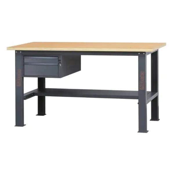 Beta Tools (Article# C58BC-W1,6 2C) 2-Drawers Workbench with Wood Worktop, 1.6 m Long - BT 058000611 