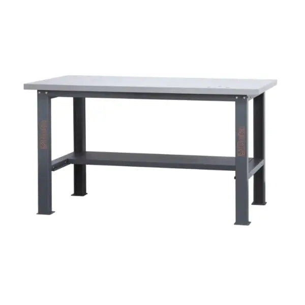 Beta Tools (Article# C58BC-X1,6) Stainless Steel Coated MDF Simple Workbench with Worktop, 1.6 m Long - BT 058000606 
