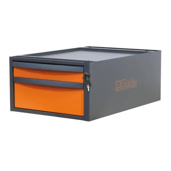 Beta Tools (Article# C58CS 2C) 2-Drawer Tool Chest for Modular Workbenches C58BC, 257mm High - BT 058000672 