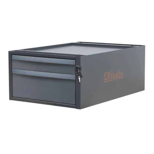 Beta Tools (Article# C58CS 2C) 2-Drawer Tool Chest for Modular Workbenches C58BC, 257mm High - BT 058000672 