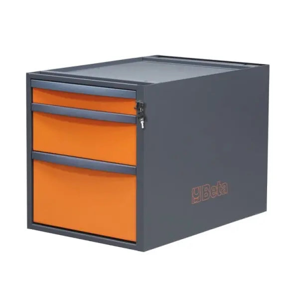 Beta Tools (Article# C58CSH 3C) 3-Drawer Tool Chest for Modular Workbenches C58BC, 479mm High - BT 058000682 