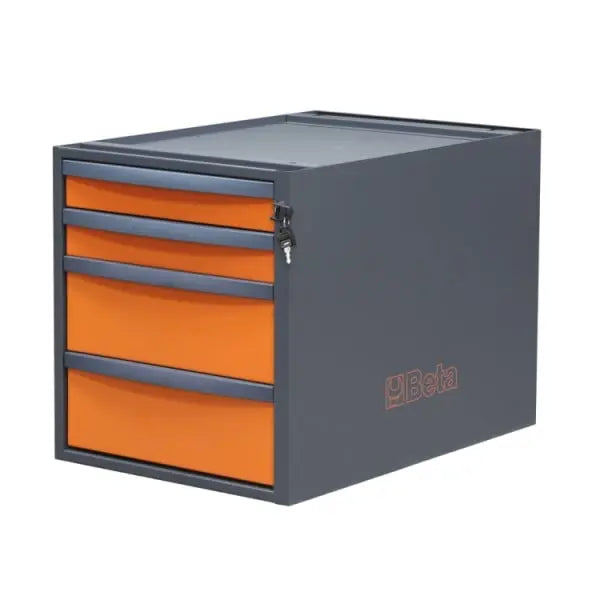 Beta Tools (Article# C58CSH 4C) 4-Drawer Tool Chest for Modular Workbenches C58BC, 479mm High - BT 058000683 