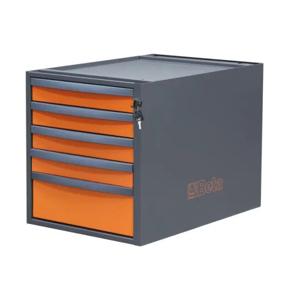 Beta Tools (Article# C58CSH 5C) 5-Drawer Tool Chest for Modular Workbenches C58BC, 479mm High - BT 058000684 