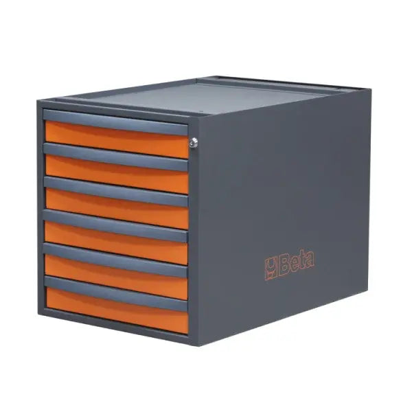 Beta Tools (Article# C58CSH 6C) 6-Drawer Tool Chest for Modular Workbenches C58BC, 479mm High - BT 058000685 