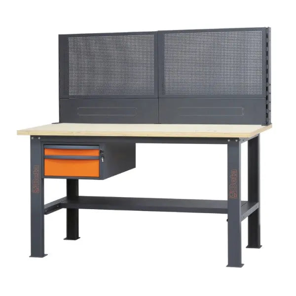 Beta Tools (Article# C58K/2PF-1,6M) Set of 2 Perforated Tool Panels with Frames for Modular Workbenches C58BC, 1.6 m Long - BT 058000802 