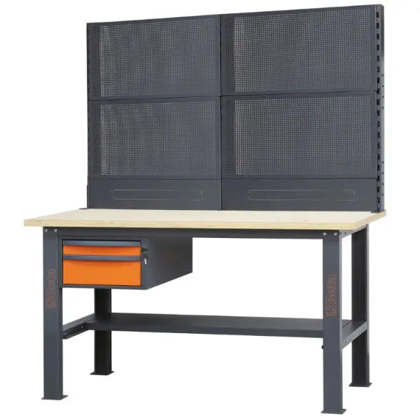 Beta Tools (Article# C58K/4PF-1,6M) Set of 4 Perforated Tool Panels with Frames for Modular Workbenches C58BC, 1.6 m Long - BT 058000804 