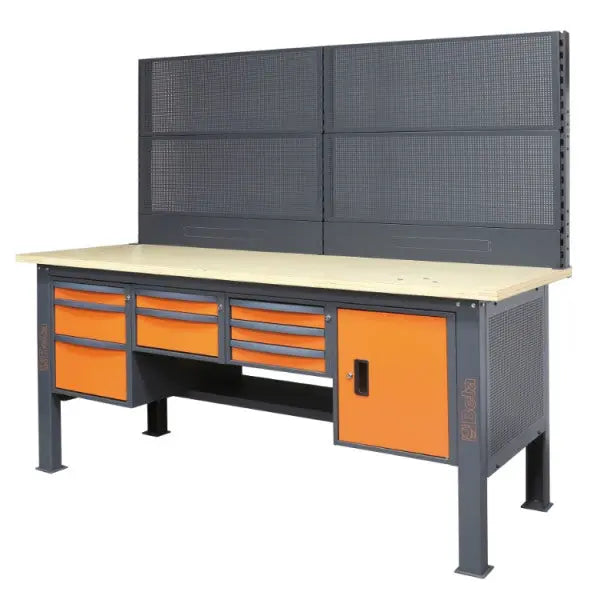 Beta Tools (Article# C58K/4PF-2,1M) Set of 4 Perforated Tool Panels with Frames for Modular Workbenches C58BC, 2.1 m Long - BT 058000814 