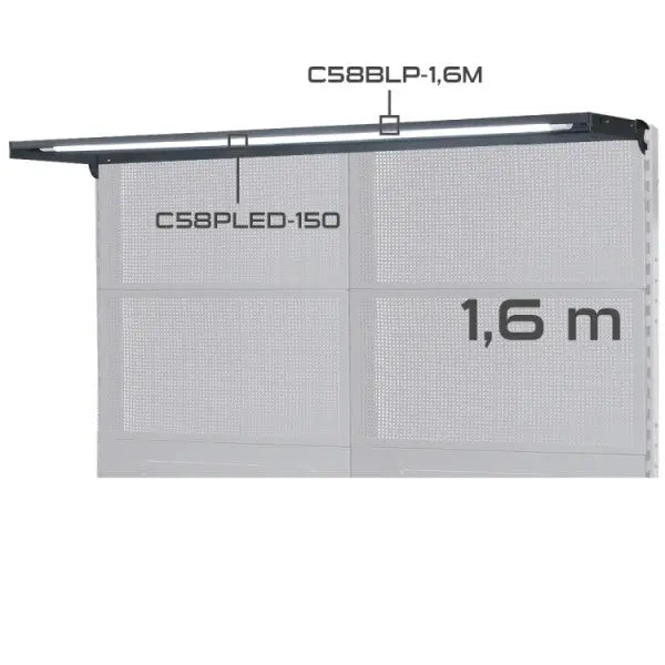 Beta Tools (Article# C58PLED-150) LED Lamp for Modular Workbenches C58BC, 1.6 m Long - BT 058000860 