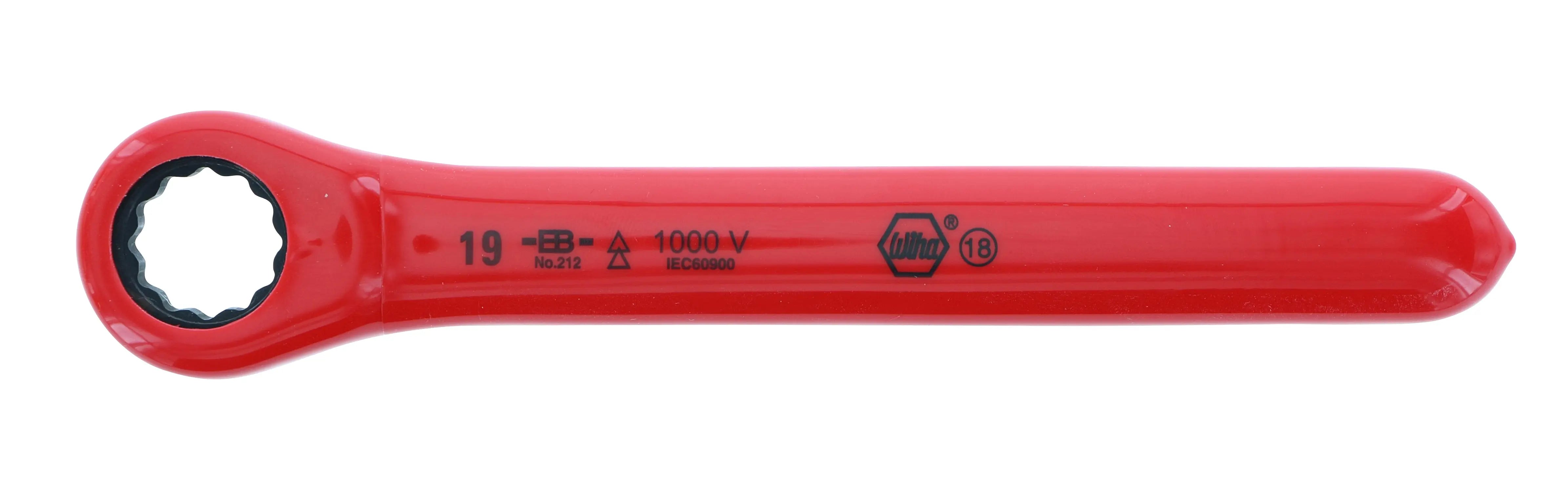 Wiha 21219, Insulated Ratchet Wrench 19mm Wiha