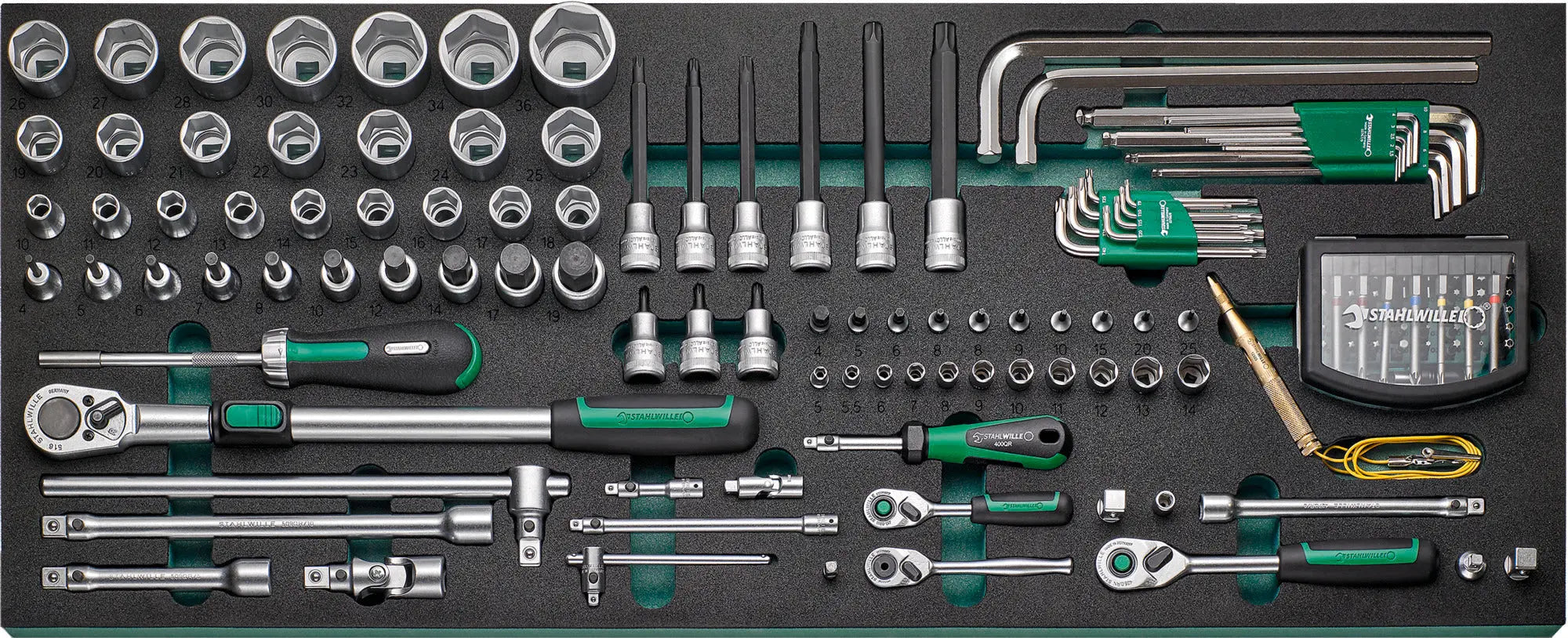 Stahlwille Set of 238 Assortment Tools with TCS Insert - ST 97830265 Stahlwille