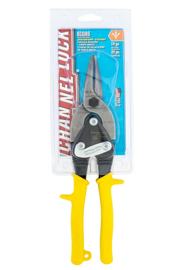 Channellock Straight Cut Aviation Snip, 9.88 in - CL 610AS Channellock