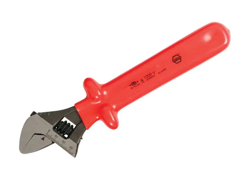Wiha 76208, Insulated Adjustable Wrench 8" Wiha