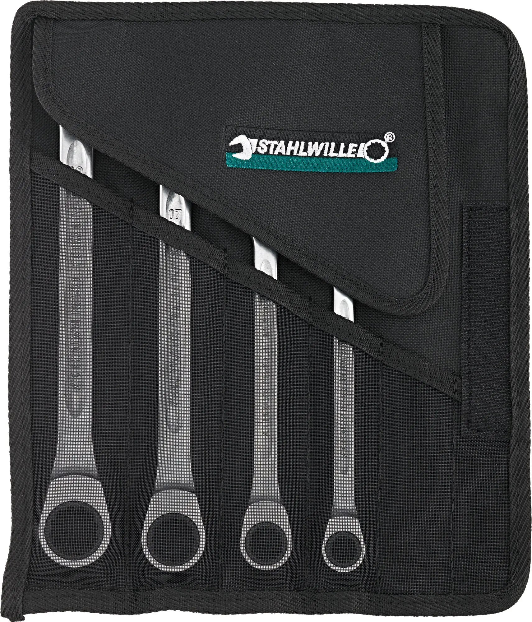 Stahlwille Set of 4 Combination Ratchet Spanner Wrench, 10 - 19mm - ST 96401704 Stahlwille